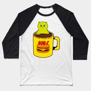 Burger Bob’s Coffee Mug With Kuchi Kopi Illustration Baseball T-Shirt